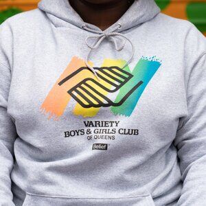 Belief NYC x Variety Boys & Girls Club of Queens Hoodie in Grey size Large